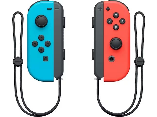 Nintendo Switch avec manettes Joy-Con bleu néon/rouge néon