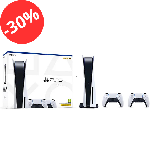 Console Sony Playstation 5 Standard I Avec Disque + 2 manettes DualSense